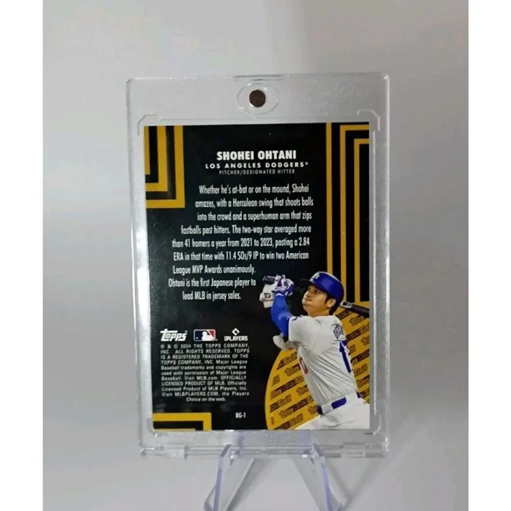 Shohei Ohtani #BG-1 Topps Black Gold REFRACTOR 2024 Topps Update Series - Picture 7 of 8